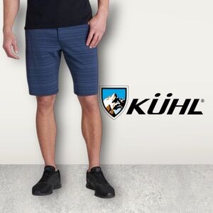 KUHL Upriser Men’s Blue Performance Shorts Sz 38 10” Inseam Style 5280